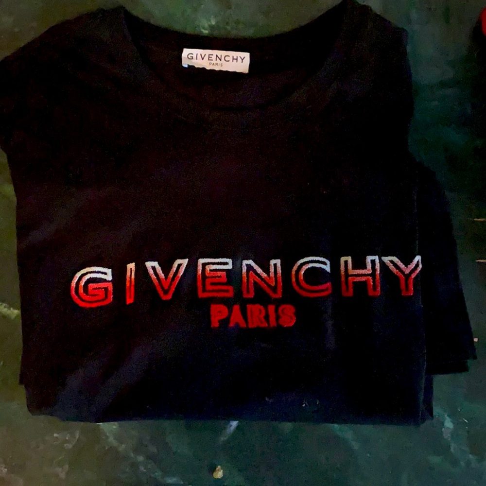 Authentic Givenchy T shirt w/ Embroidered logo